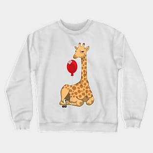 Giraffe Balloon Crewneck Sweatshirt